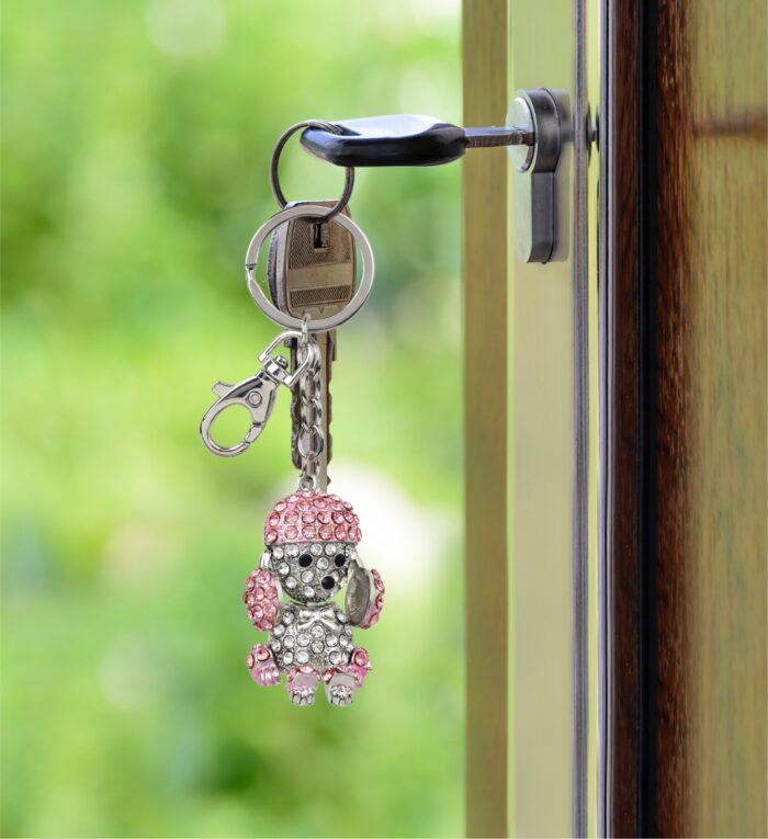 Cute Pink Poodle Dog - Sparkling Charms - Image 8