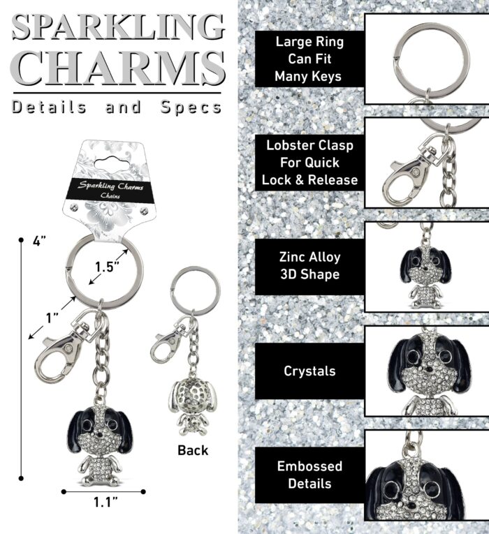Basset Hound Dog - Sparkling Charms - Image 2