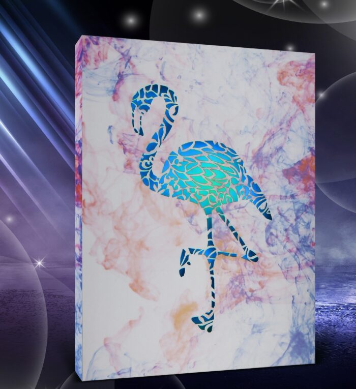 Flamingo - Led Light Up Wall Picture Art - Image 2