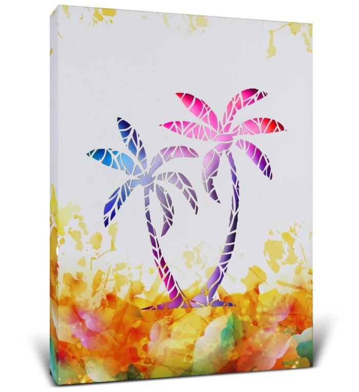 Palm Tree - Led Light Up Wall Picture Art