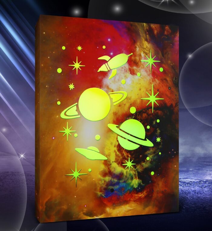 Space - Led Light Up Wall Picture Art - Image 2