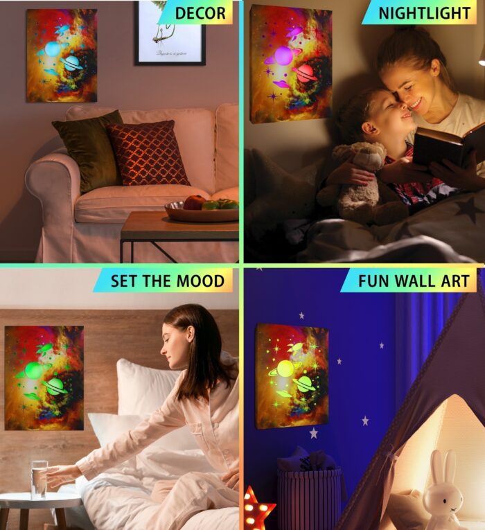 Space - Led Light Up Wall Picture Art - Image 4