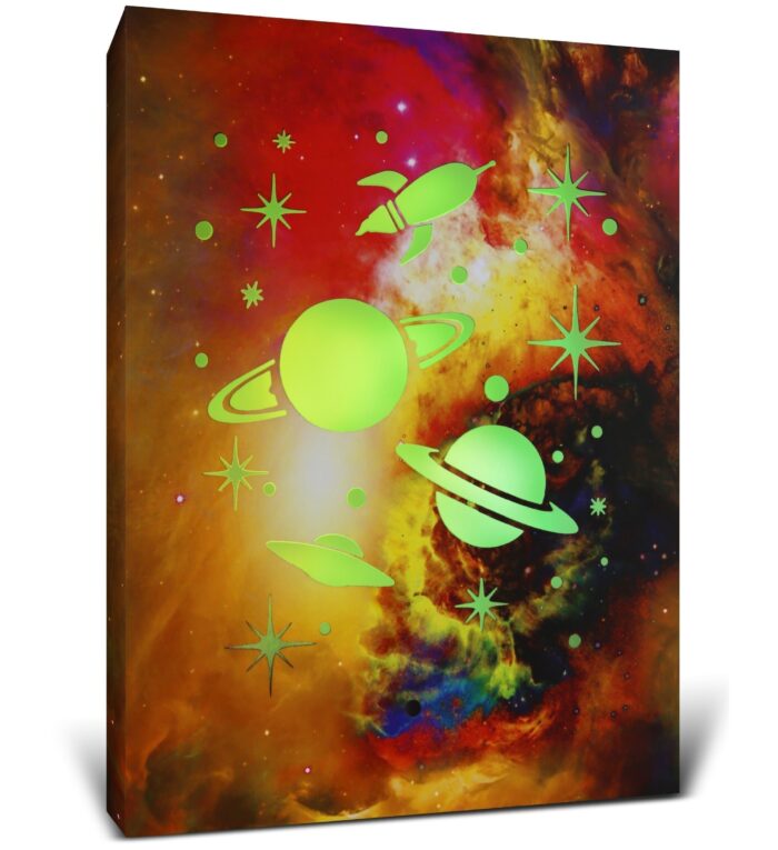 Space - Led Light Up Wall Picture Art