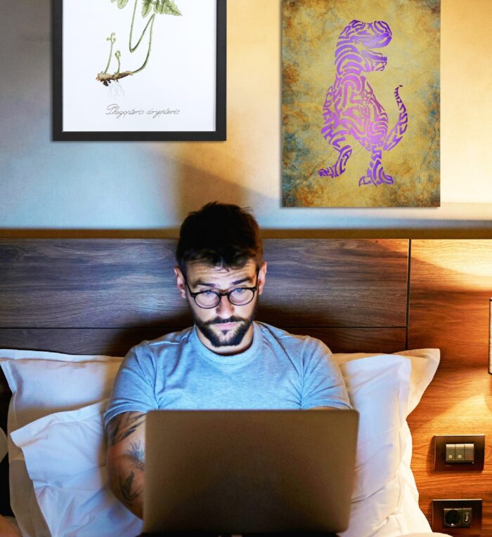 T-Rex Dinosaur - Led Light Up Wall Picture Art - Image 5