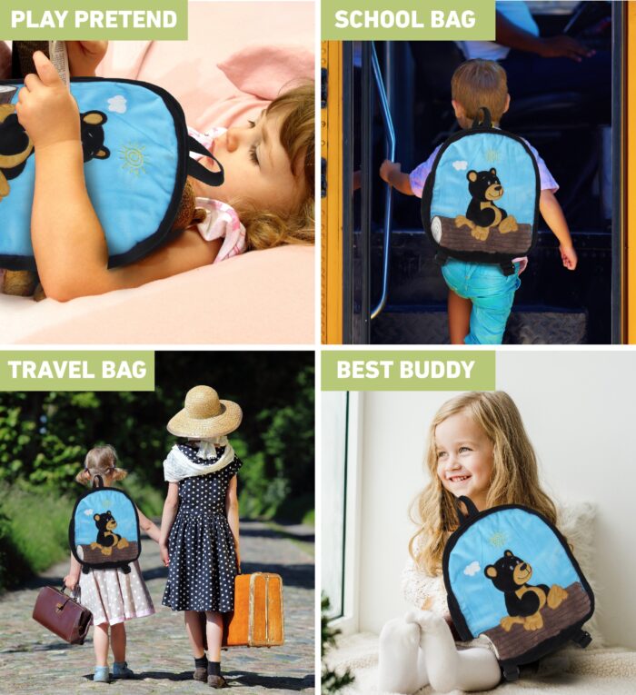 11 Inch Backpack - Black Bear - Image 3
