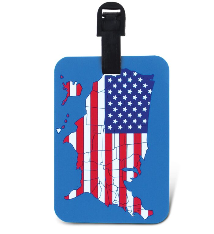 US Map Flag - Luggage Tags