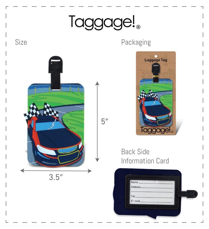 Race Car - Luggage Tags - Image 2