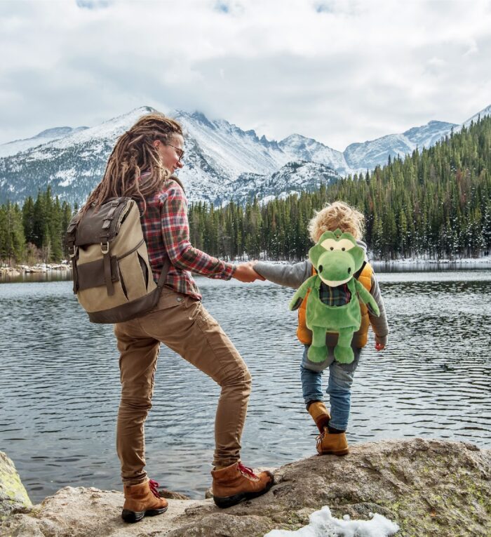 Alligator - Stylish Plush Backpack - Image 4