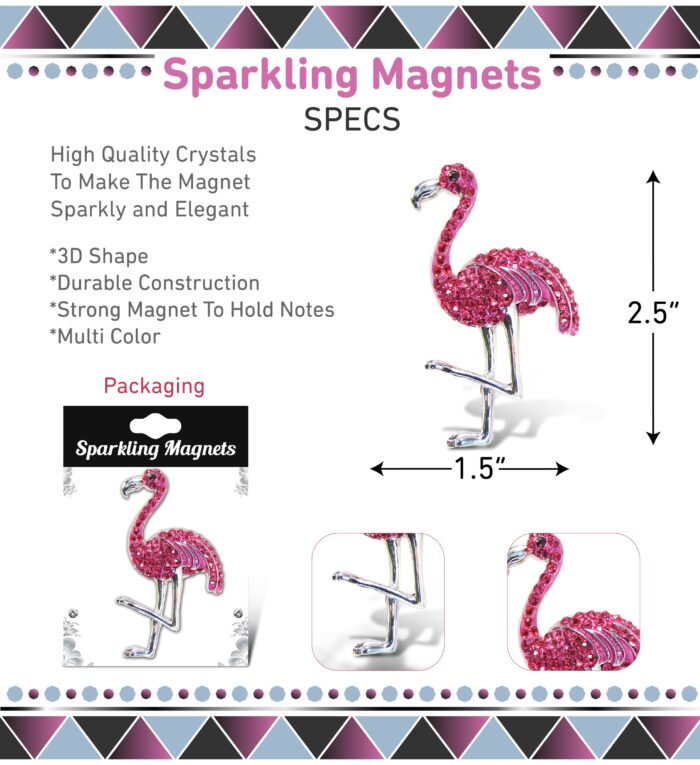 Flamingo - Sparkling Magnets - Image 3