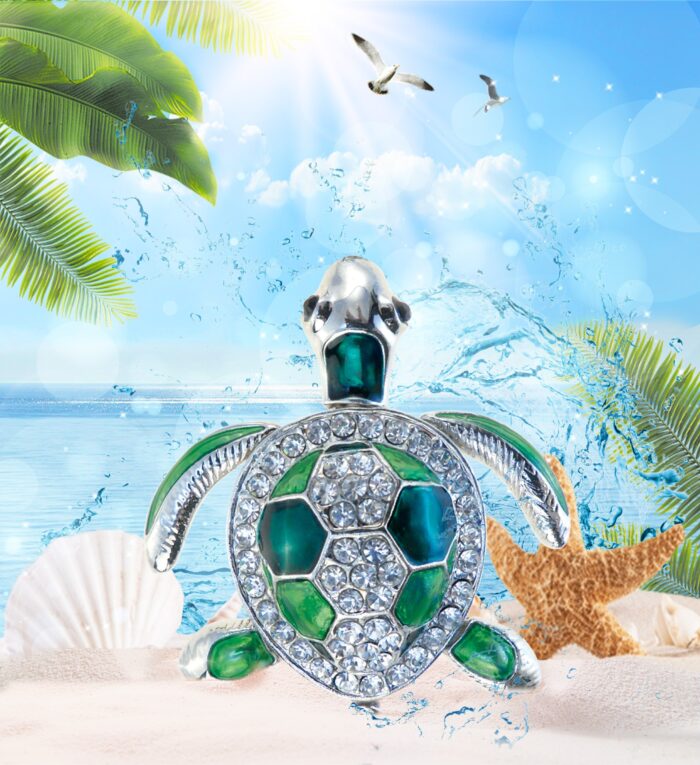 Sea Turtle - Sparkling Magnets - Image 2