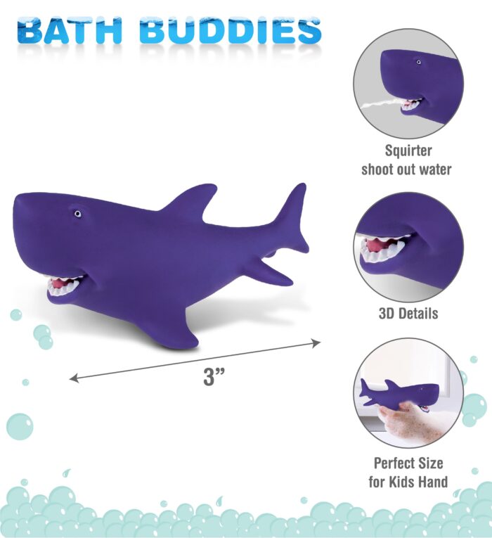 Purple Shark - Bath Buddies Squirter - Image 2