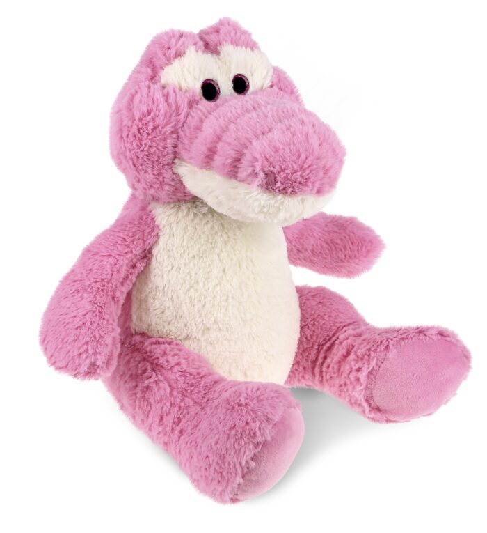 Sitting Pink Alligator - Super-Soft Plush