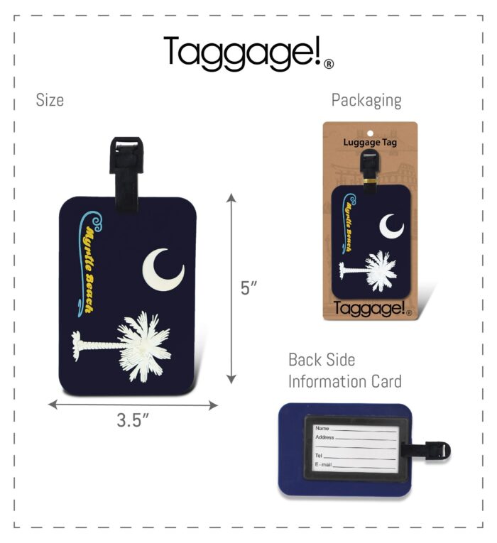 South Carolina Flag - Myrtle Beach - Luggage Tags - Image 2