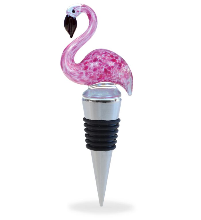 Wine Stopper - Glass Flamingo - Cheers