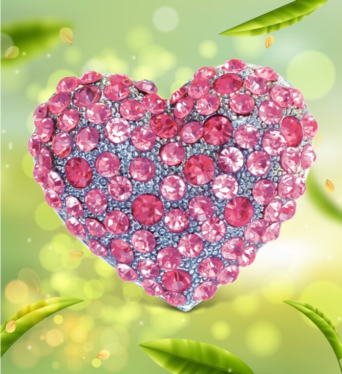 Pink Heart - Sparkling Magnets - Image 2