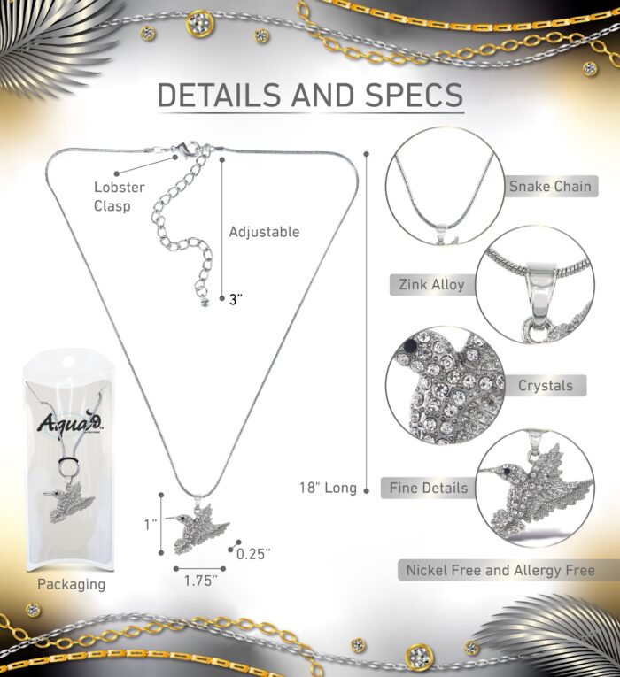Hummingbird - Sparkling Necklace - Image 2