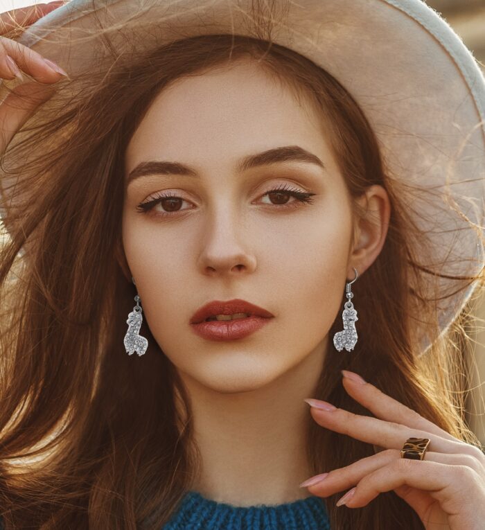 Llama - Sparkling Earrings - Image 6