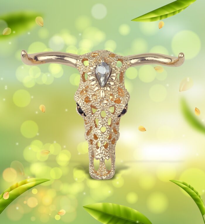 Gold Sparkling Magnets - Longhorn - Image 2