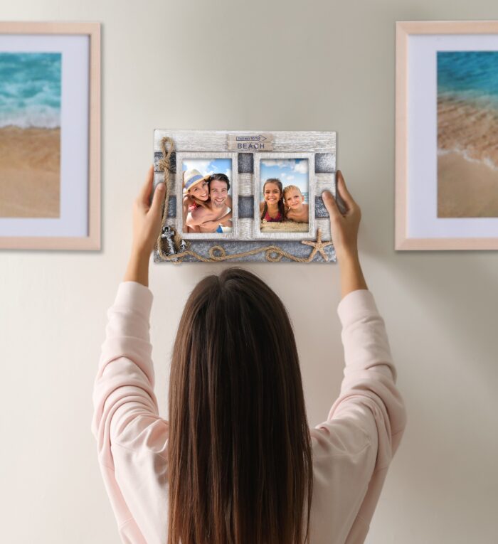 Silver Sea Double Photo Frames 3.5X5 - Nautical - Image 6
