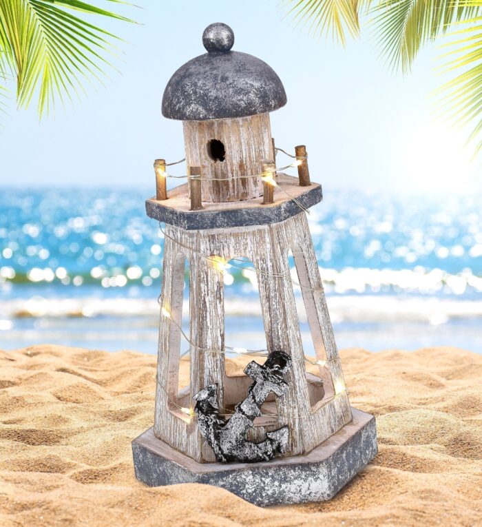 Silver Sea Lantern With Led Light - Nautical - Image 5