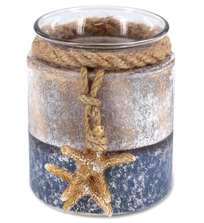 Silver Sea Starfish Candle Holder - Nautical