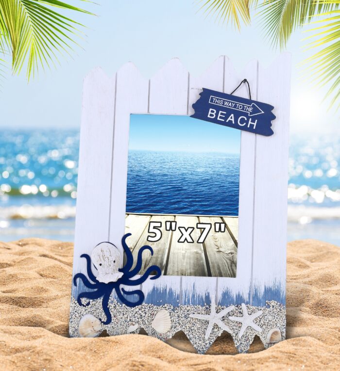Ocean Blue Octopus Photo Frame 5X7 - Nautical - Image 5