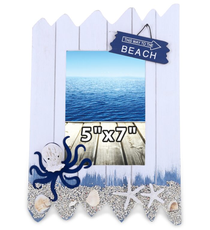 Ocean Blue Octopus Photo Frame 5X7 - Nautical