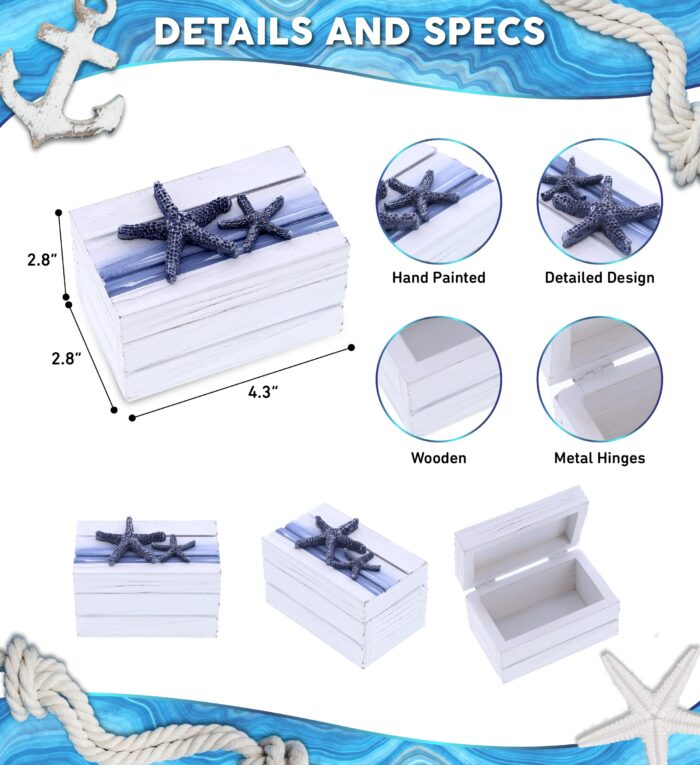 Ocean Blue Jewelry Box - Nautical - Image 2