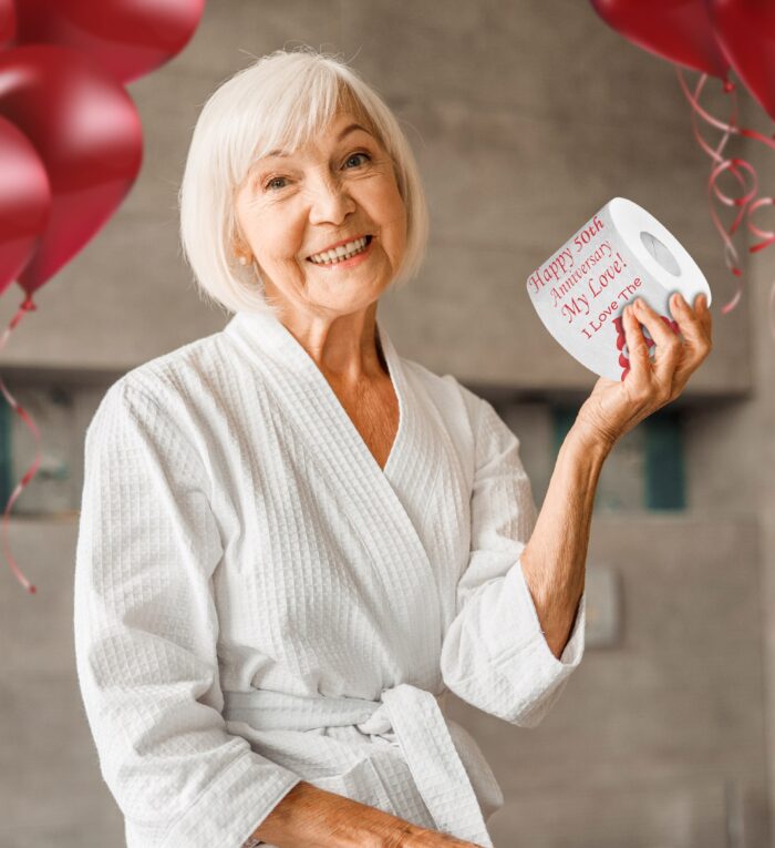 Happy 50th Anniversary Toilet Paper Funny Gift - Image 6