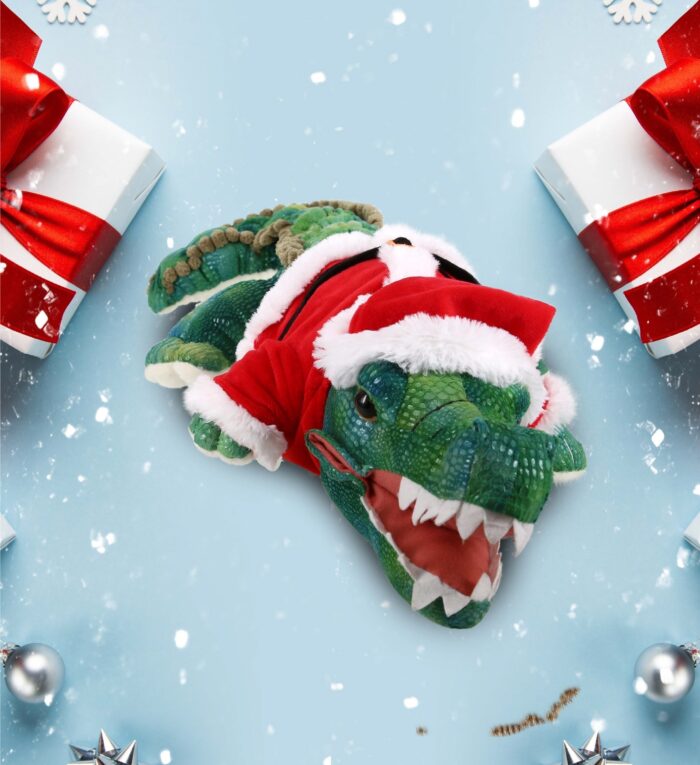 24" Green Alligator - Santa Wild Collection Plush - Image 4