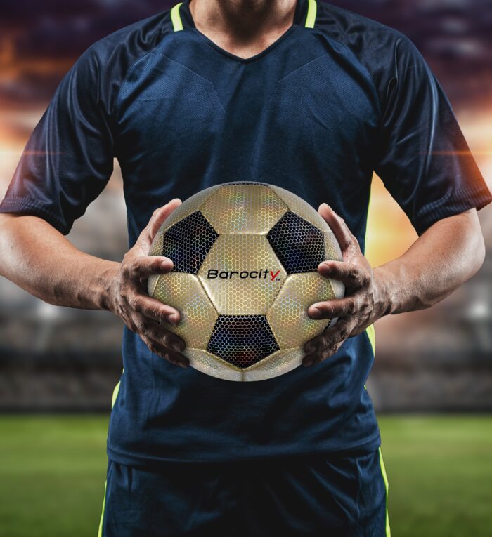 Classic Black & Gold Modern Pattern - Size 4 - Soccer Ball - Image 4