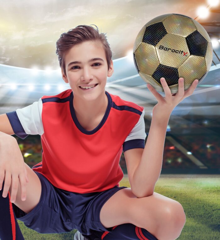 Classic Black & Gold Modern Pattern - Size 4 - Soccer Ball - Image 5