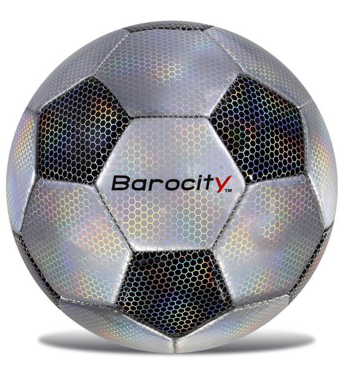 Classic Black & Silver Modern Pattern - Size 5 - Soccer Ball