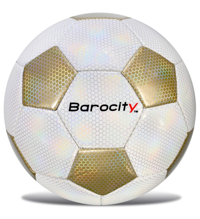 Classic White & Gold Modern Pattern - Size 4 - Soccer Ball