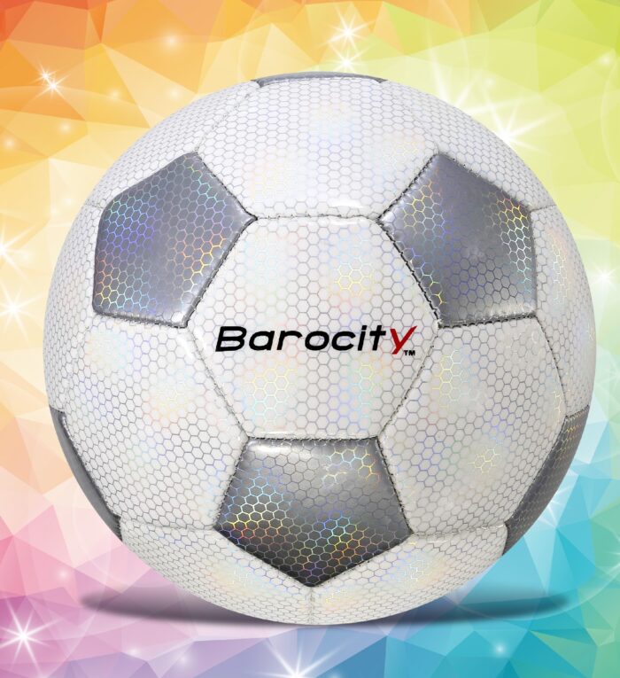 Classic White & Silver Modern Pattern - Size 3 - Soccer Ball - Image 5