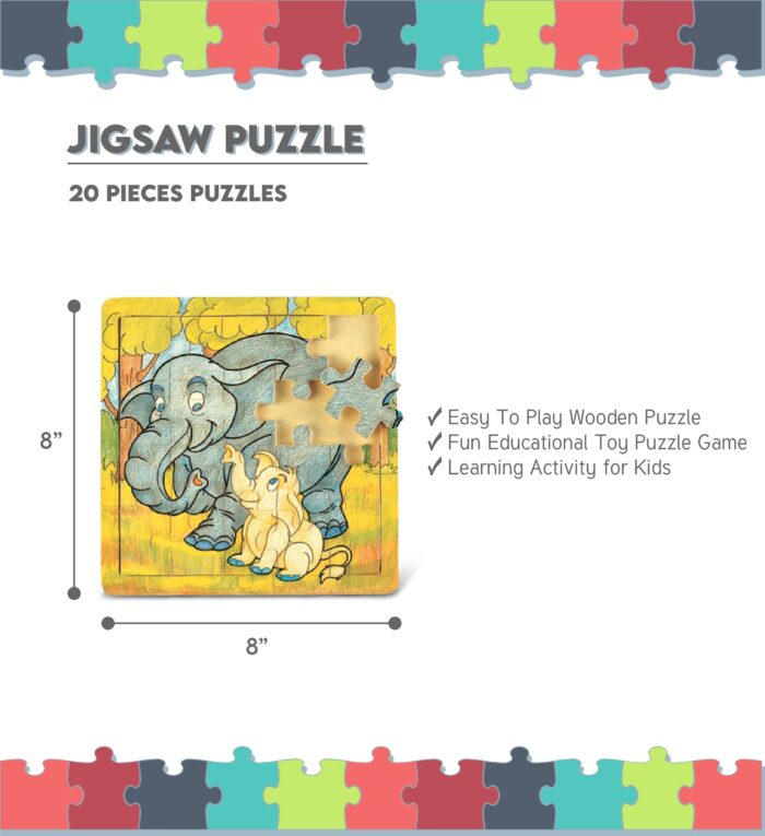 Elephant & Baby - Jigsaw - Image 2