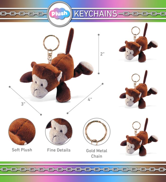 Monkey - Plush Keychain - Image 2