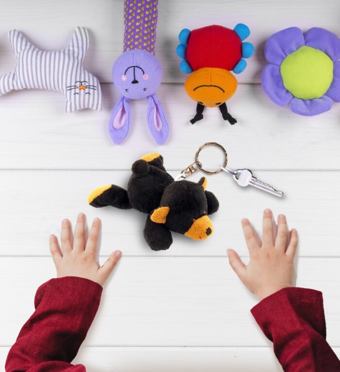 Black Bear - Plush Keychain - Image 7