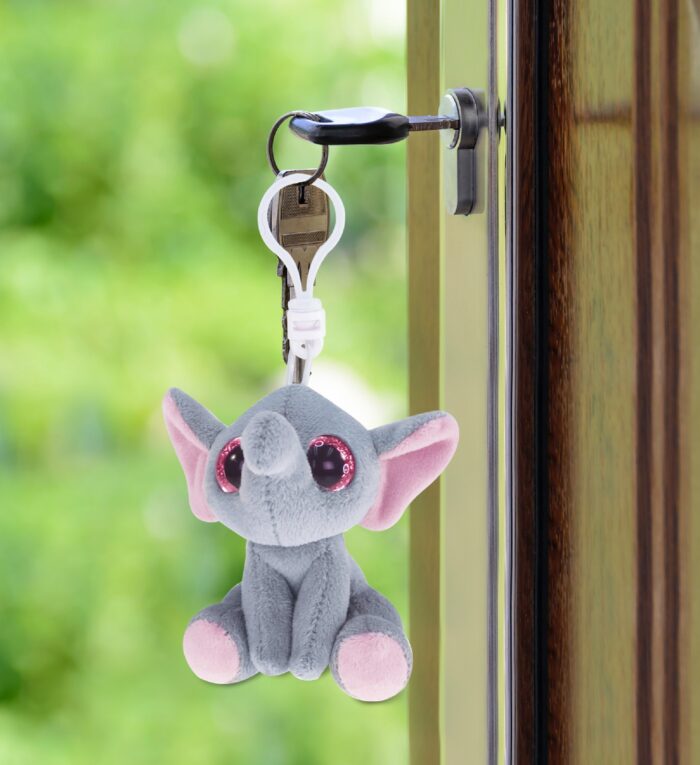 Grey Elephant - Big Eye Keychain - Image 7