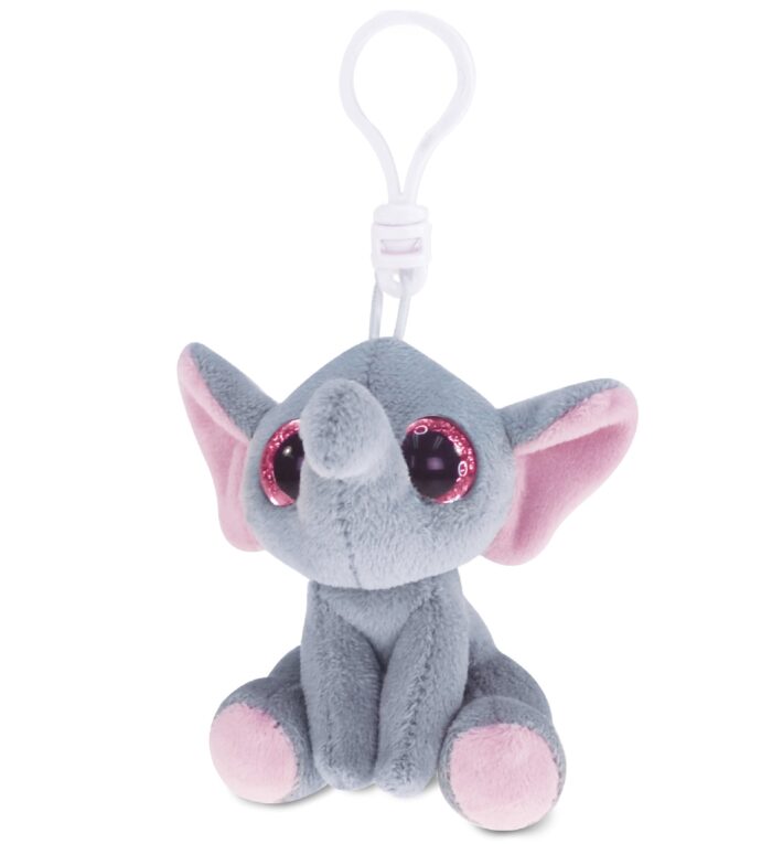 Grey Elephant - Big Eye Keychain