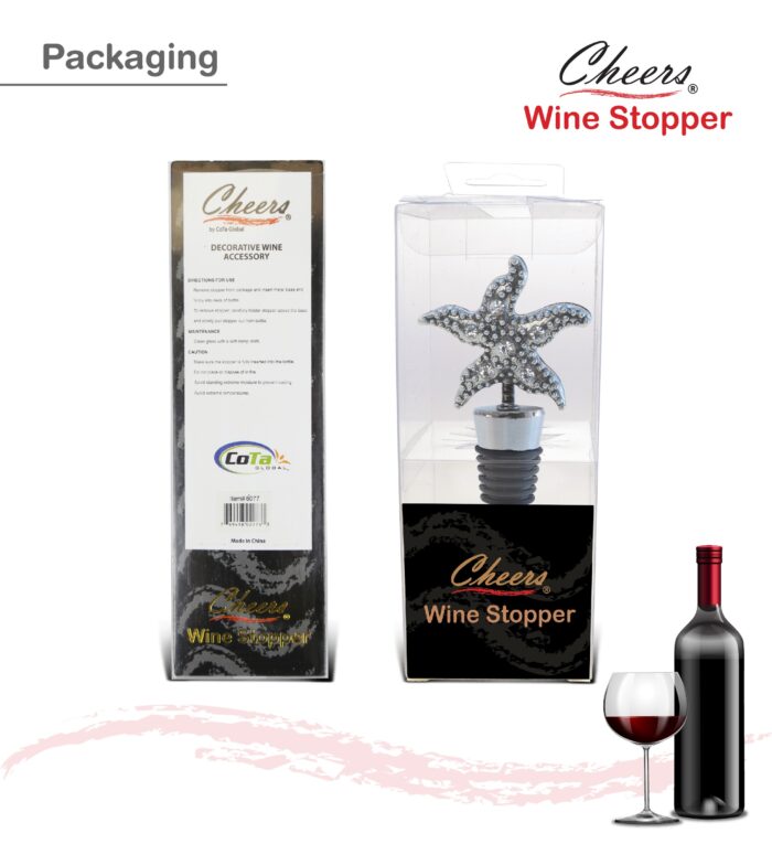 Metal Starfish - Cheers - Wine Stopper - Image 3