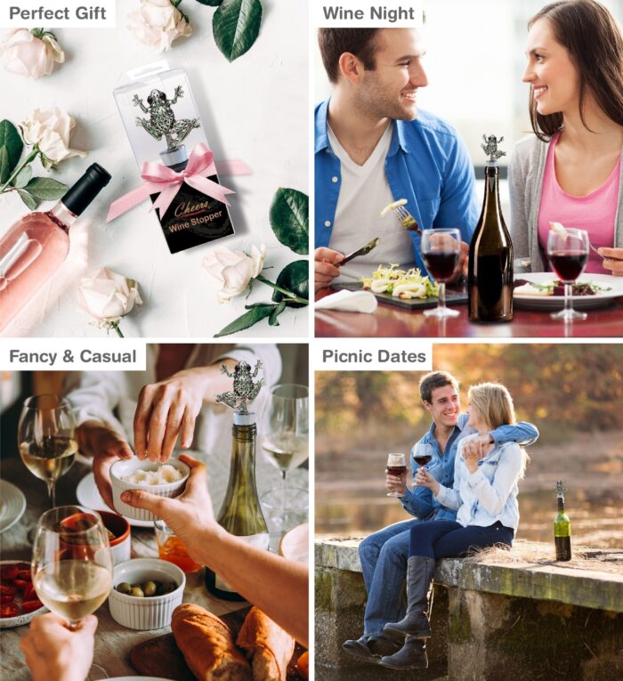 Metal Frog - Cheers - Wine Stopper - Image 3
