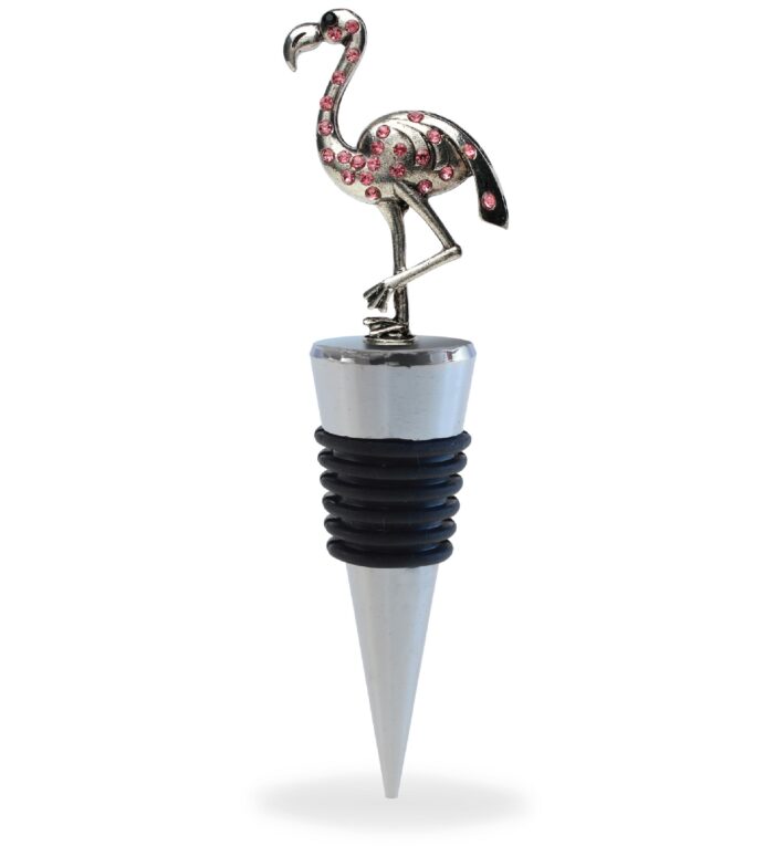 Metal Flamingo - Cheers - Wine Stopper