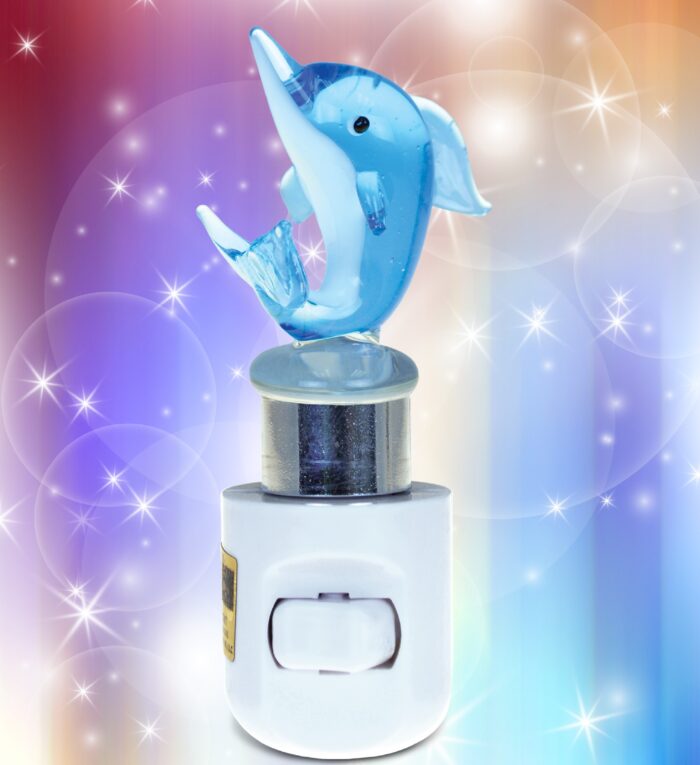 Dolphin - LED Glass Art Night Light - Image 5