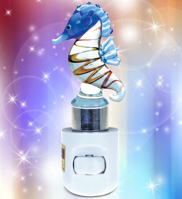 Seahorse - LED Glass Art Night Light - Image 5