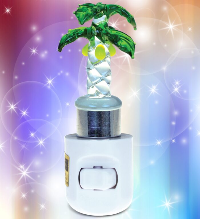 Palm Tree - LED Glass Art Night Light - Image 5