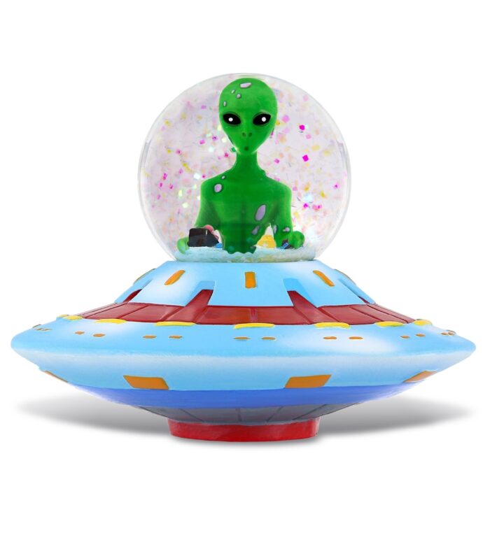 Alien Space Saucer(45Mm) - Snow Globe