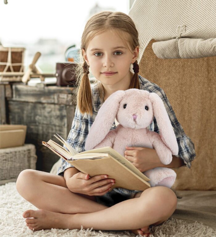 Baby Pink Rabbit 8" - Super-Soft Plush - Image 7