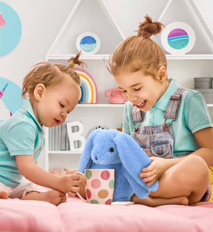 Baby Blue Rabbit 8" - Super-Soft Plush - Image 5