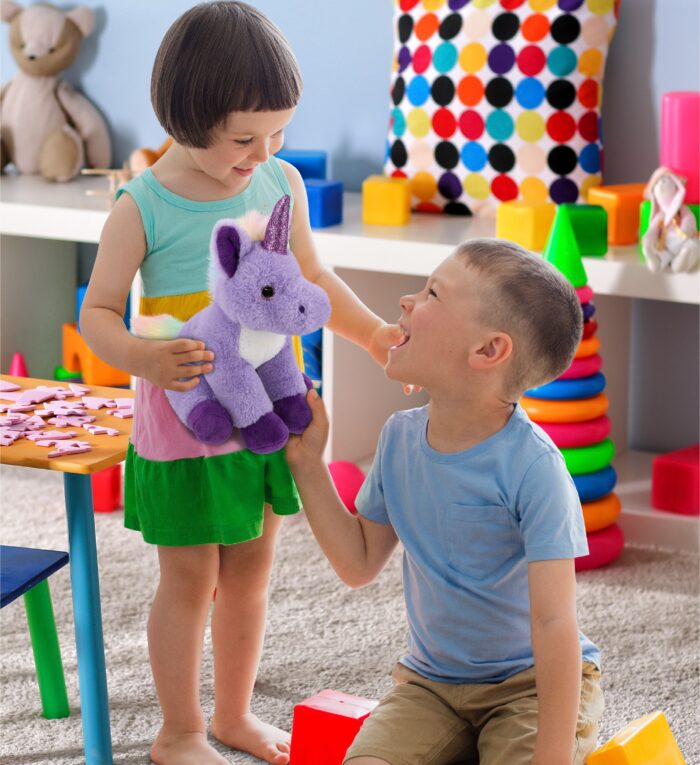 Purple Unicorn 9" - Super-Soft Plush - Image 6
